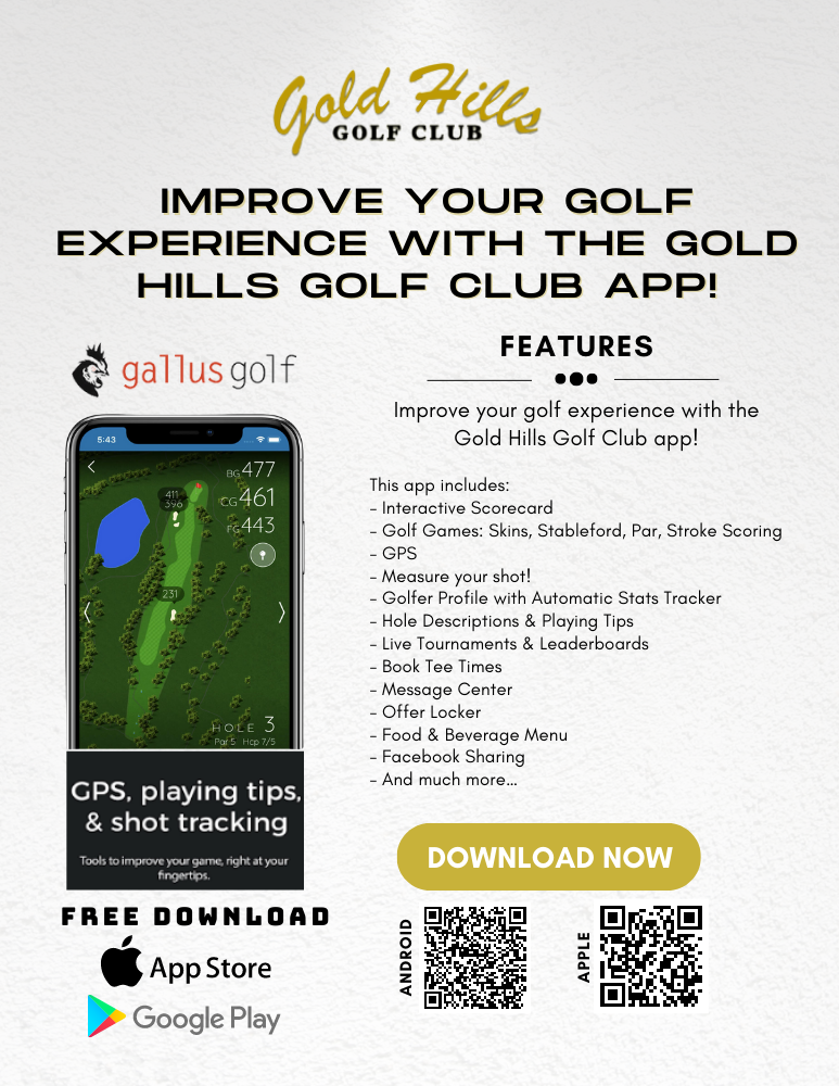 Gold Hills Golf Club Gallus Golf flyer 1