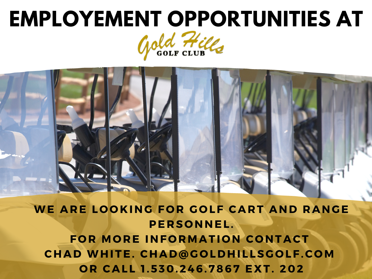 Employment Opportunities Gold Hills GC Social 1