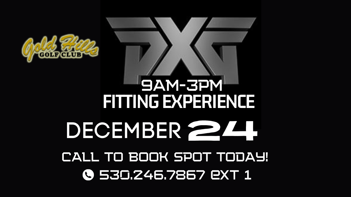PXG Fitting Experience December 24th!