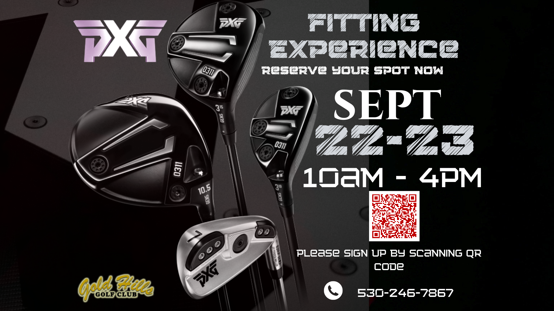 Gold Hills PXG FITTING EXPERIENCE Facebook Event Cover